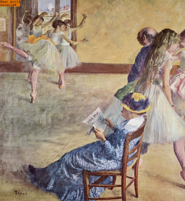 Während des Tanzunterrichts: Madame Cardinal nach Degas Gemäldeimitation